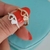 Anillo doble corazón brillante