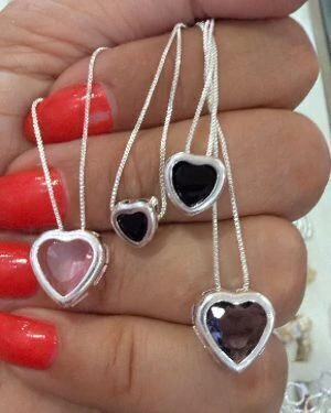 Collar con susano corazón
