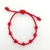 Pulsera 7 nudos ROJA - comprar online