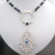 Collar cristales y doble dije