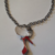 PULSERA ACERO CON DIJE ZAPATO ROJO ESMALTADO - comprar online