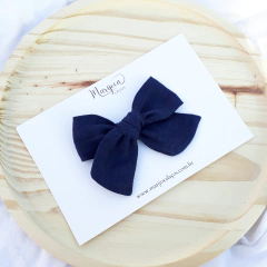 Laço Mariah Azul marinho Macarons - comprar online
