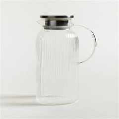 Jarra vidrio Rayas Acero 1800ml en internet
