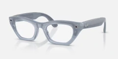Lentes Inteligentes Ray-Ban Meta Gen 3 Zena Polished Milky Grey Lilac / Cristales Transitions® Clear to Copper | Cámara 3K e IA