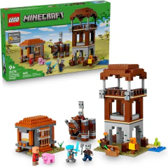 LEGO Minecraft El Puesto de Avanzada de los Saqueadores y el Devastador (21278) - Set de Construcción 665 Piezas