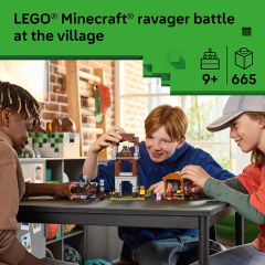 Imagen de LEGO Minecraft El Puesto de Avanzada de los Saqueadores y el Devastador (21278) - Set de Construcción 665 Piezas
