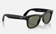 Lentes Inteligentes Ray-Ban Meta Gen 3 Wayfarer Shiny Black / Lentes Polarizados Verde G-15 | Cámara 3K e IA en internet