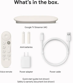 Google TV Streamer 4K 32GB - Porcelain (Blanco) Control por voz - tienda online