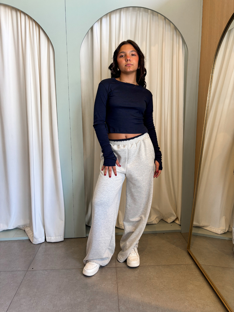 Calça moletom mescla