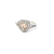 Anillo corazon piedra salmón