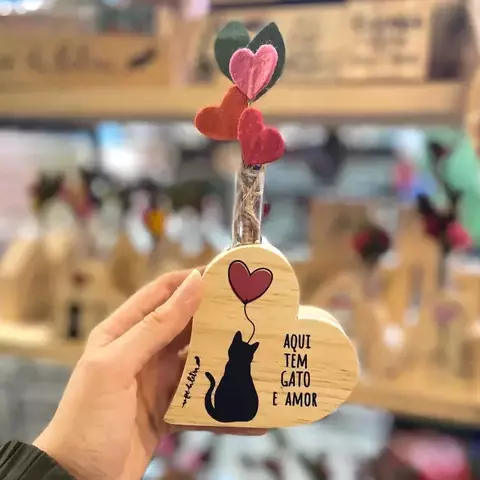 Mini vaso coração - Aqui tem gato - comprar online