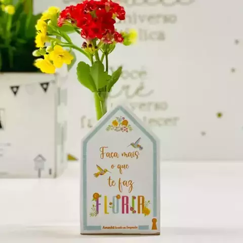 Mini vaso casinha - Faça florir - comprar online
