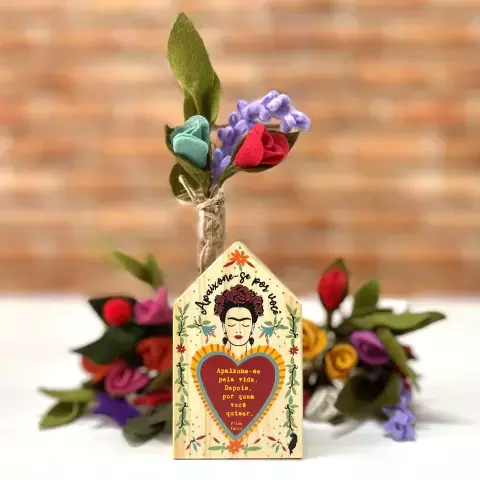 Mini vaso casinha - Apaixone-se frida - comprar online