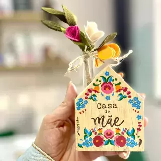 Mini vaso casinha - Casa de mãe - comprar online