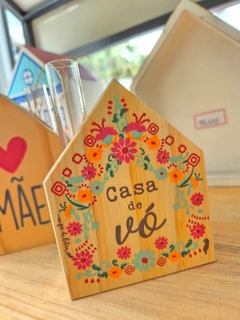 Vaso de Madeira- Casa de Vó