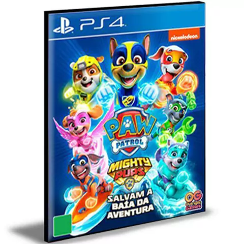 A Patrulha Canina os Cachorrinhos Poderosos Salvam a Baía Da Aventura PS4 PSN MÍDIA DIGITAL