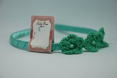 Vincha Rígida con Flor Crochet - tienda online
