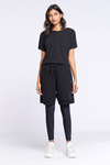 T-Shirt Cropped Antiviral - Noir Black