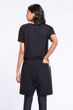 T-Shirt Cropped Antiviral - Noir Black na internet