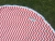 LONA PLAYERA REDONDA ONDAS ROJAS CON FLECOS - Miramariana & Co
