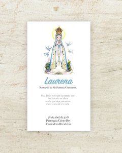 Estampita Virgencita Pinceladas