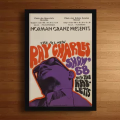 Cuadro Ray Charles gràfica show 1968