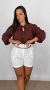 CAMISA EVA MARROM - comprar online