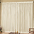 Cortina palha em Voil 3,00 m x 2,60 m - Cortina Decorativa com 1 camada para varão simples
