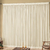 Cortina palha em Voil 2,00 m x 1,80 m - Cortina Decorativa com 1 camada para varão simples