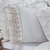 Coleção luxo Super king 9 peças - Jogo de cobre leito + jogo de lençol no percal 400 fios Branco e mel - LOJA VIRTUAL DA CASA ENXOVAIS DE LUXO - Loja para cama posta, mesa posta, banho e decoração