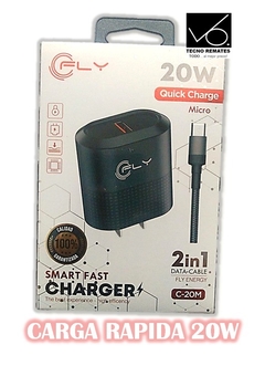 CARGA RAPIDA 20W FLY C-20M