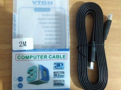 CABLE PLANO SLIM HDMI 2 M - tecno remates
