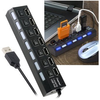 USB MULTIPUERTO X 7 LED