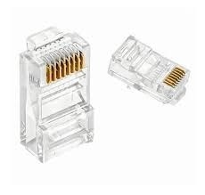 Imagen de PAQUETE CONECTORES RJ45 X 100 UNIDADES CAT 5E