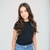 Blusa Feminina Infantil Roupa De Menina Blusa Baby Look