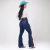 Calça Jeans Feminina Flare Imperios Modas Estilo Country Bordado - Impérios Modas