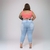Calça Cigarrete Plus Size Jeans Feminina Capry Grande - comprar online