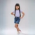Short Jeans Lycra Feminino Meninas Infantil 4 Ao 16 - comprar online