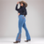 Calça Jeans Feminina Flare Imperios Modas Estilo Country Bordado