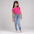 Imagem do Calça Jeans Feminina Infantil Meninas Com Regulador Lycra