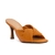 Mule Plisse Laranja Salto Fino