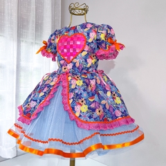 Junino Floral Coração PRONTA ENTREGA