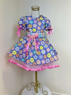 Junino Flores/ versão costas de malha - comprar online
