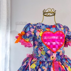 Junino Floral Coração PRONTA ENTREGA - Imaginè