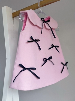 Vestido LAÇO rosa bebê na internet