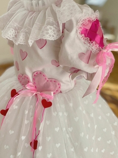 Vestido Noiva Corações / costas em malha - loja online