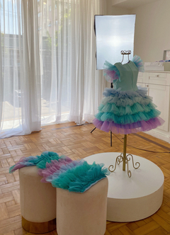 Vestido de sereia + cauda - loja online