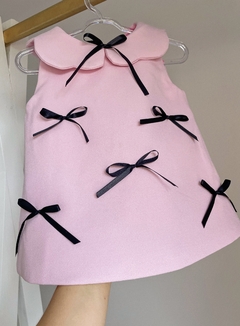 Vestido LAÇO rosa bebê - comprar online