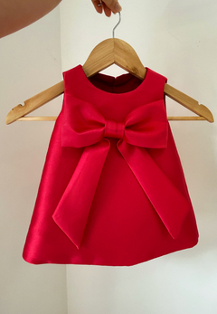 Vestido Zibeline Laço na internet
