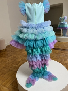 Vestido de sereia + cauda na internet